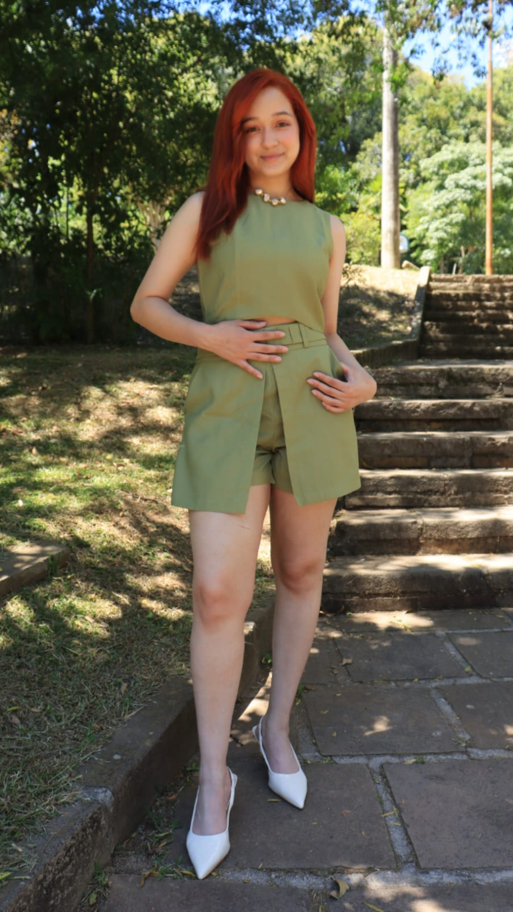 Conjunto Verde Musgo Elegante