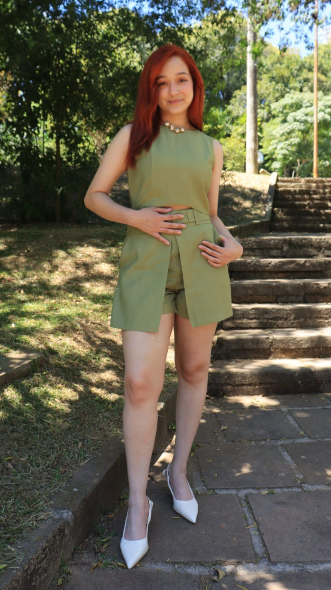 Conjunto Verde Musgo Elegante