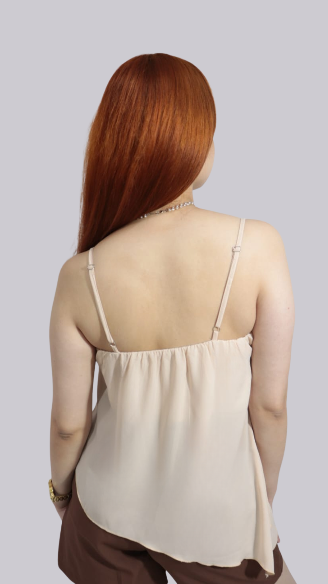 Blusa Satin Nude