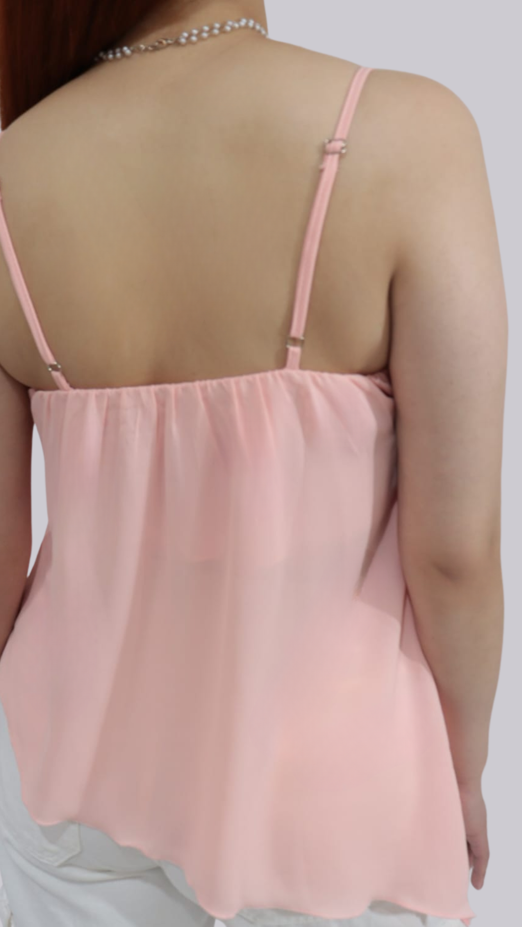 Blusa Satin Rosa Claro