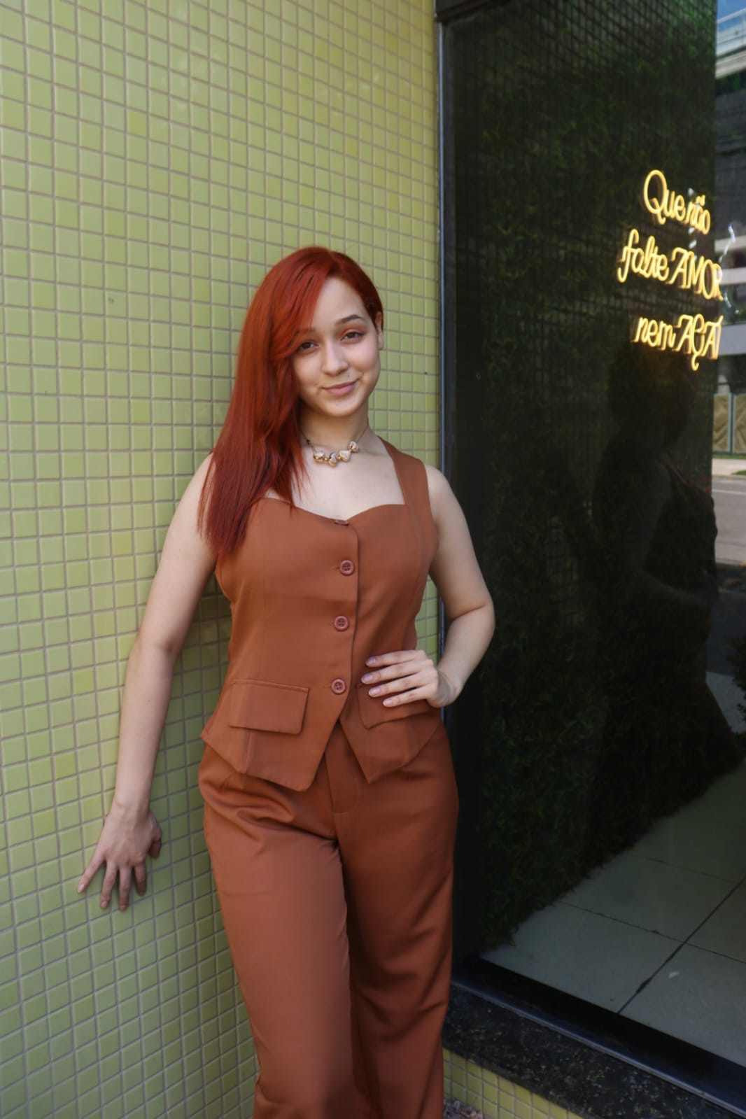 Conjunto Alfaiataria Terracota Elegance