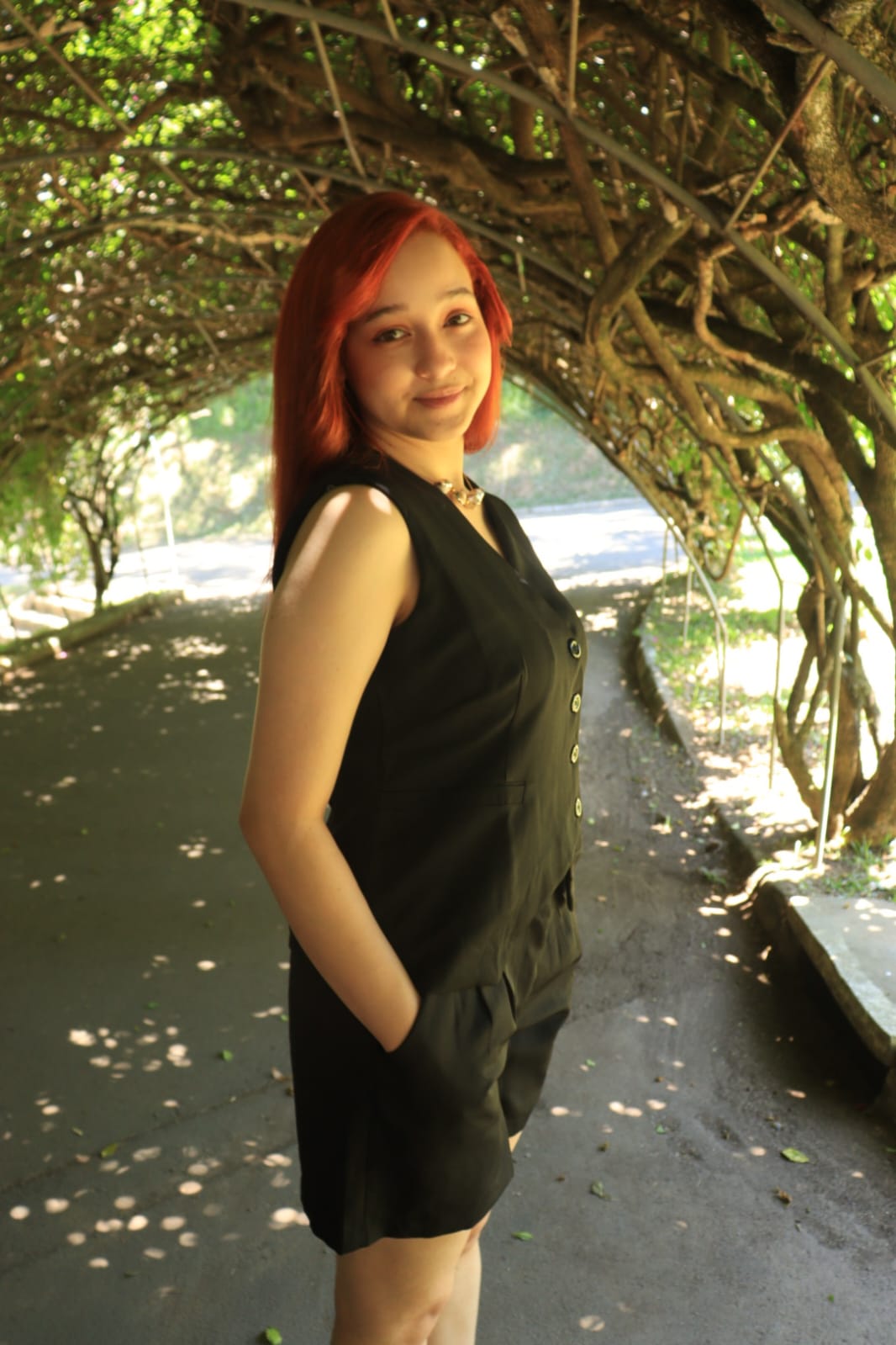 Conjunto Alfaiataria Colete e Short Preto