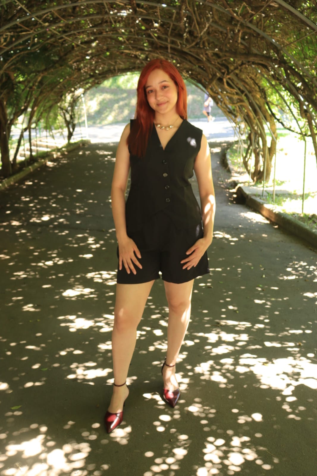 Conjunto Alfaiataria Colete e Short Preto